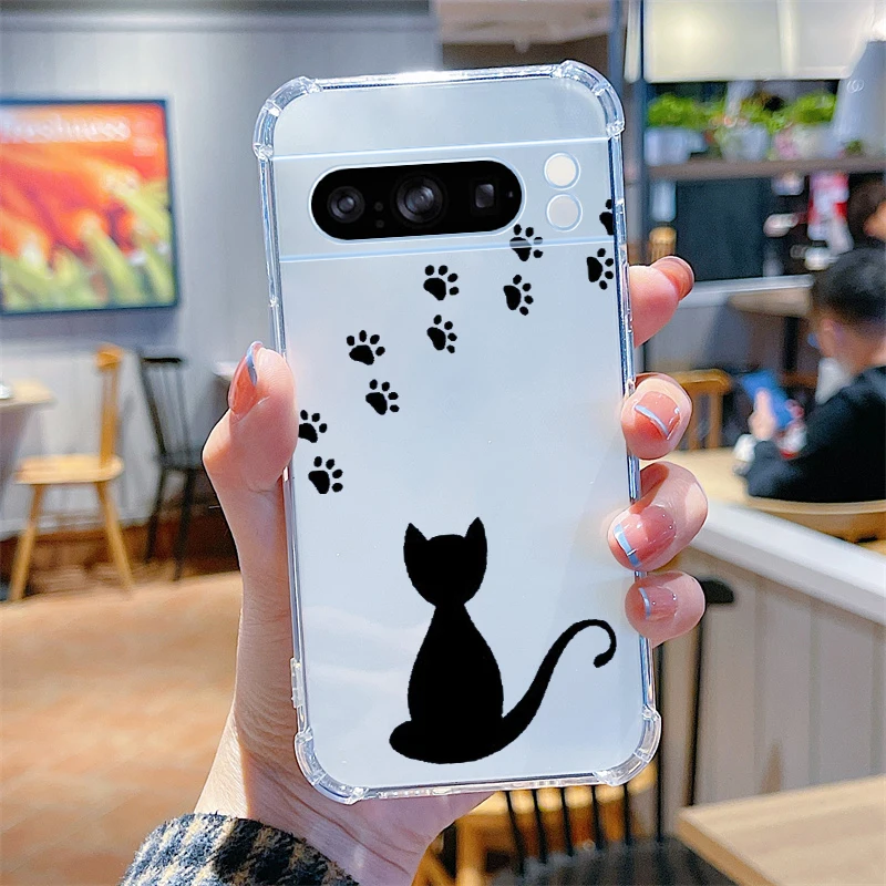 Funny Cat Transparent Phone Case - Enhanced Protection and Style