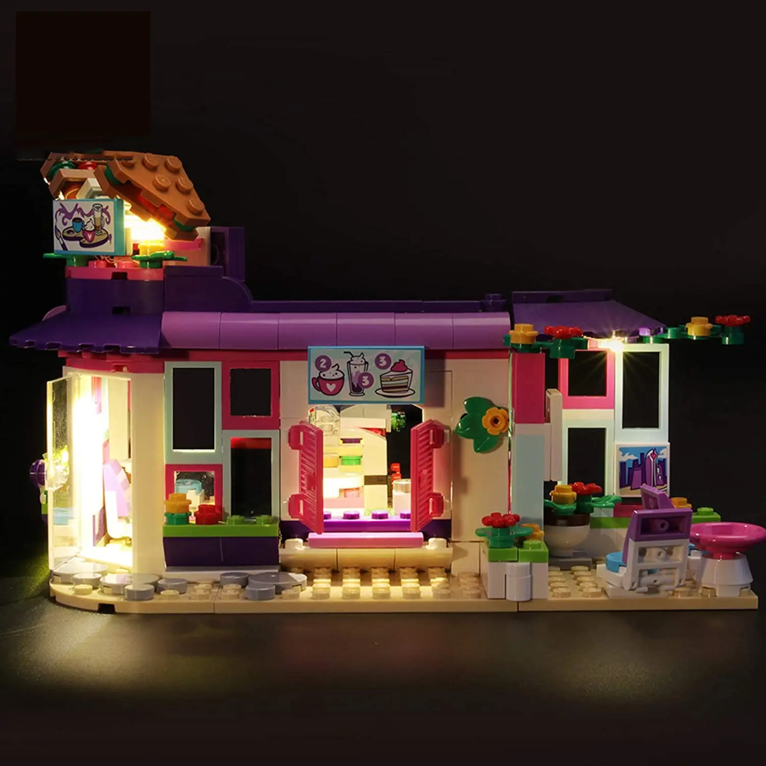 Usb Light Kit For Lego Friends Heartlake Emma's Art Café 41336 Brick  Building Blocks-(not Included Lego Model) - Furniture Accessories -  AliExpress