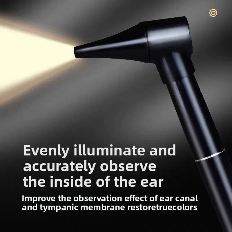 Baby Ear Care Observation Otoscope Pen Kit 5 Speculum Magnifying Glass LED Light Flashlight Ear Care Kits for Children Adults