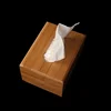 Natural Bamboo Tissue Box Cover Wooden Kitchen Home Car Napkins Holder Dispenser For Office Home Organizer Decoration Tools 2
