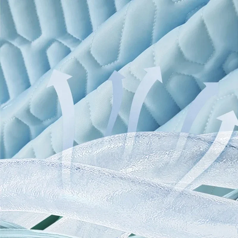 Cool Feeling Mattress Cover Single/Double/Queen Bed Sheet Summer Cool Pad Mat Elastic Band Four Corners Bedspreads mattress cover