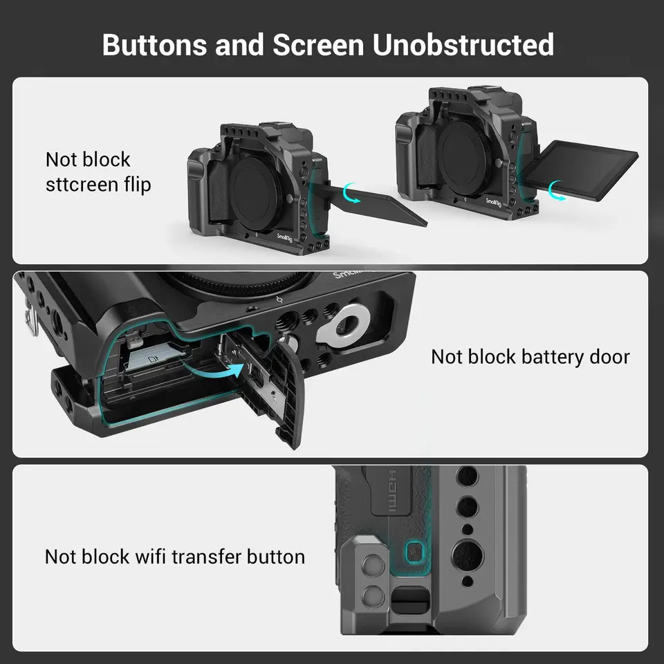 Smallrig Kooi Voor Canon M50 /M50 Ii/M5, aluminium Video Film Movie Maken Rig Met Geïntegreerde Grip En Nato Rail 2168  44