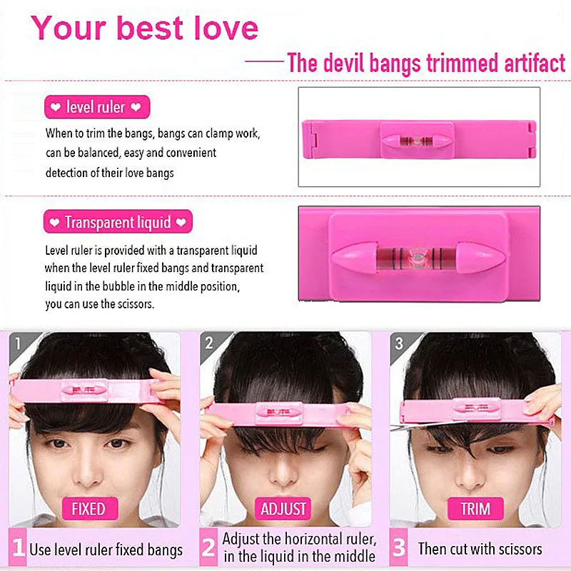 

DIY Hairdresser Modeling Style Tool Pure Artifact Oblique Fringe