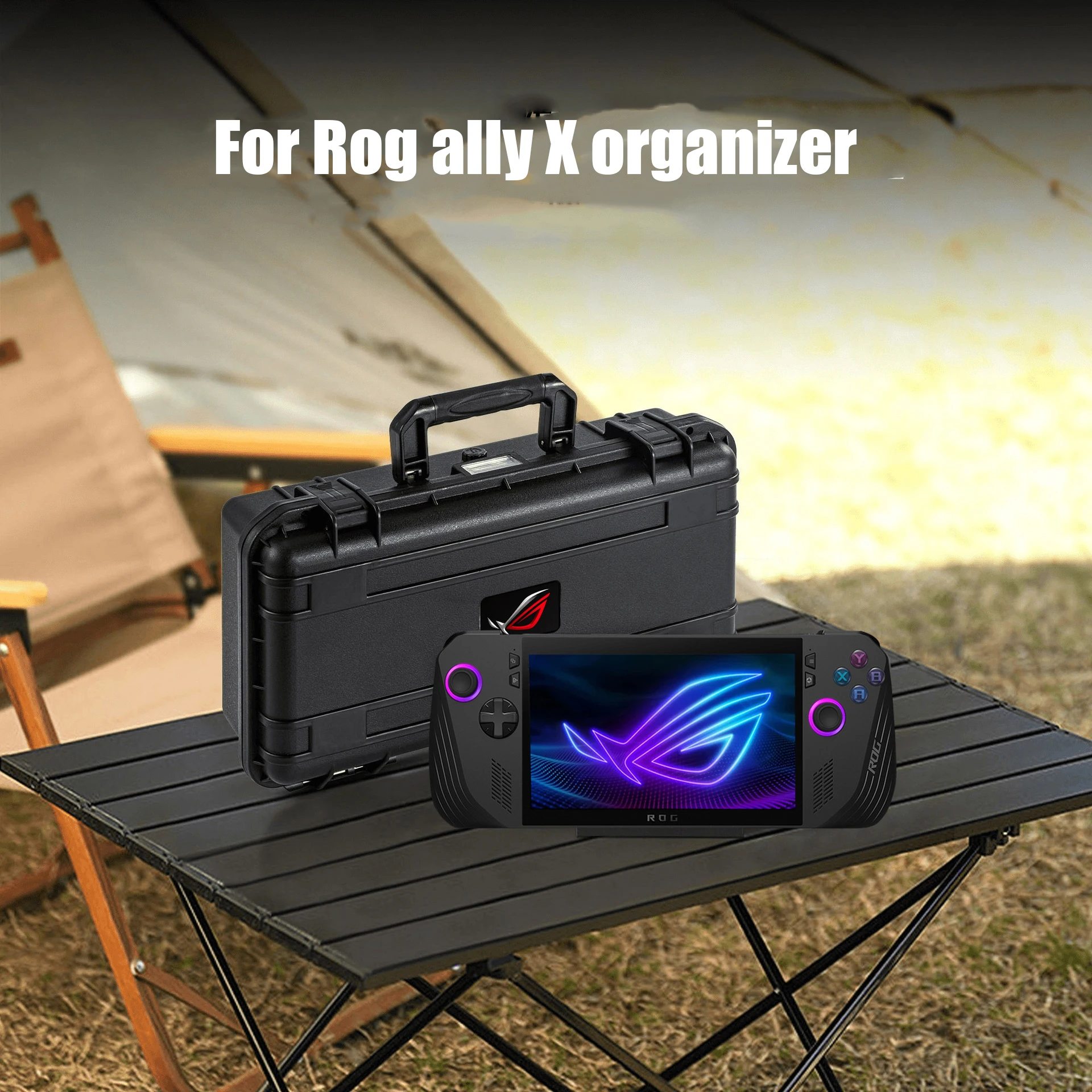 Portable Carrying Storage Bag for ROG Ally X Case Shockproof Protective Travel Box Leather Hard Console Accessories hdd storage bag storage box bag