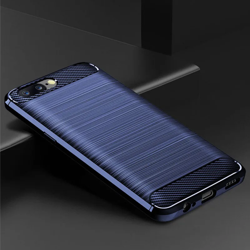 Matte Silicone Case for Oneplus 5 1+5 TPU Shockproof Carbon Fiber Soft Back Cover For One Plus 5 Anti-knock frosted case 5