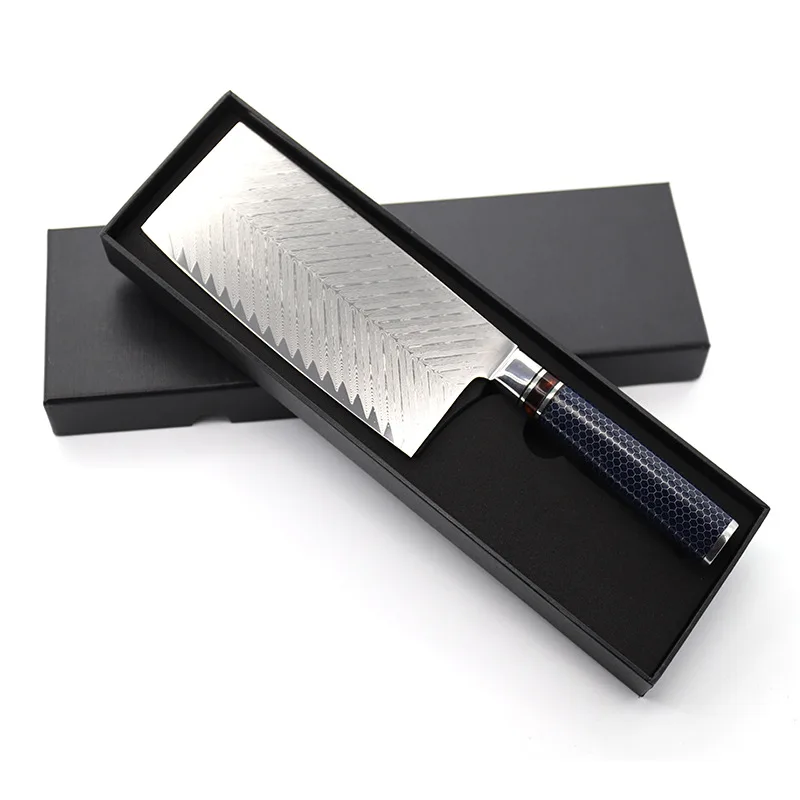 Damascus Japanese Kitchen Cleaver Damascus Professional Cleaver