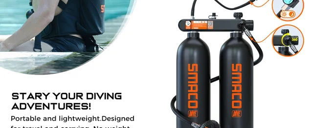 Mini Tauchflasche Mit Pumpe - 5-10 Minuten Atemluft Für Taucher & Schnorchler