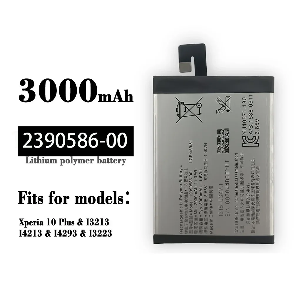 Bateria de Substituição para Sony Xperia 10 Plus 3000mah Baterias Ferramentas I3213 I4213 I4293 I3223 1239058600