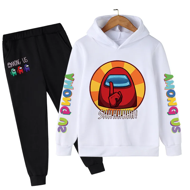 New Funny Among Us Game Boy Clothes Kids Clothing Sets Fall Long Sleeve Sweatshirt Sets Printed Baby Clothes 2 Piece Boy Sets baby pajamas for a girl Clothing Sets