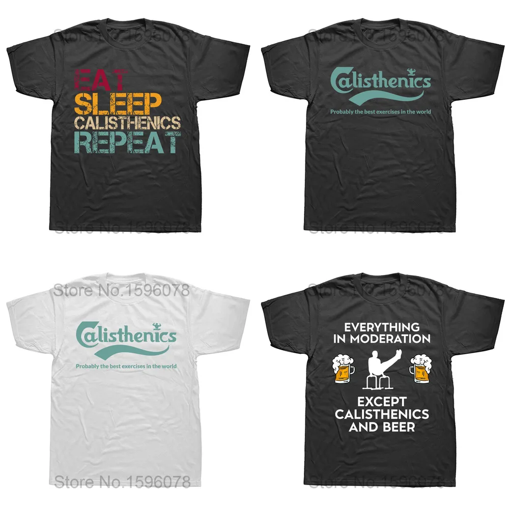 Lustiges Calisthenics Das beste Sport-T-Shirt für Männer und Frauen, bedruckt, kurzärmelig, modisch, lockere, atmungsaktive Camisetas_voghion.com