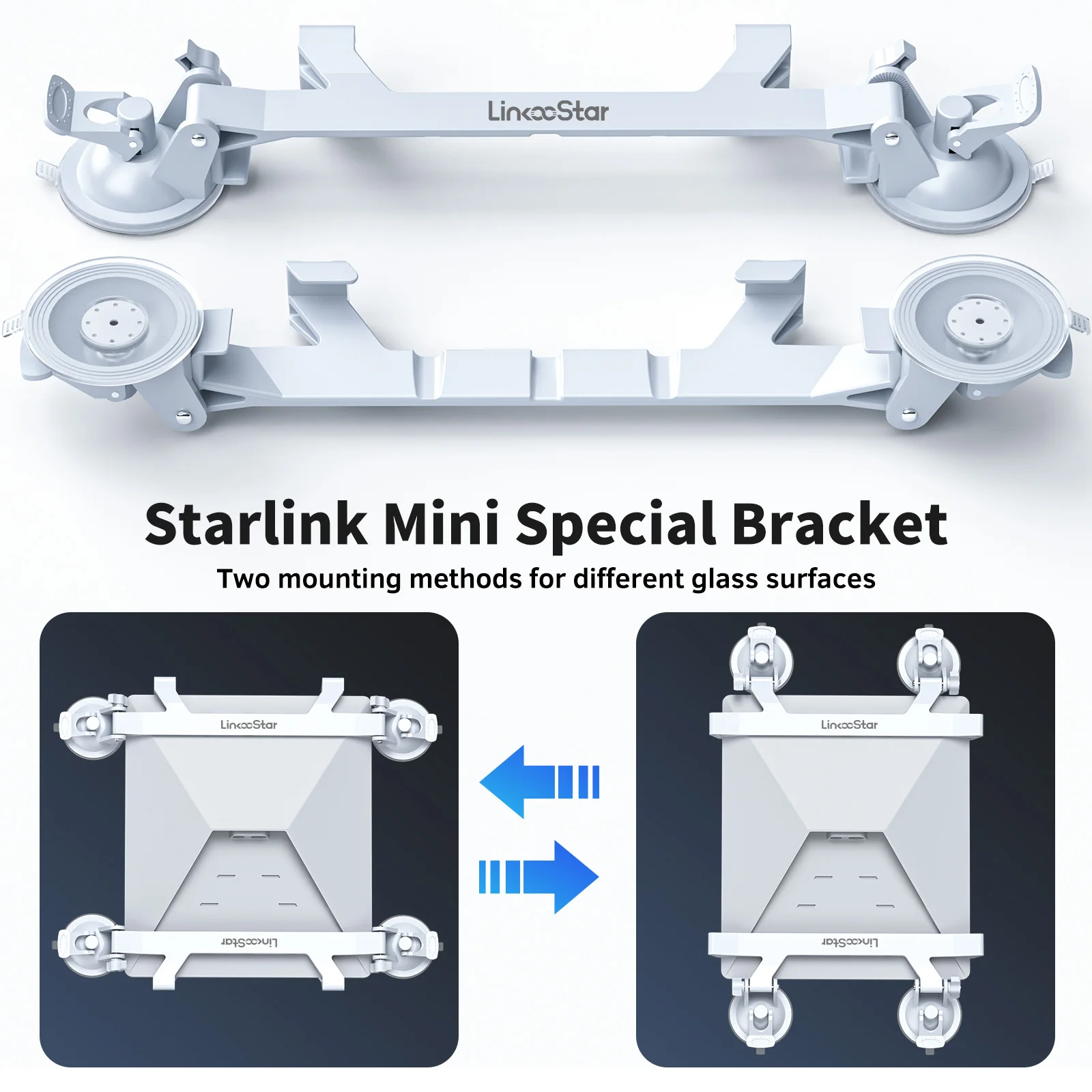 스타링크 미니용 미니 흡착컵 마운트, 자동차 창문 및 선루프용, 미미 마운팅 선루프 흡착컵 강력 흡착