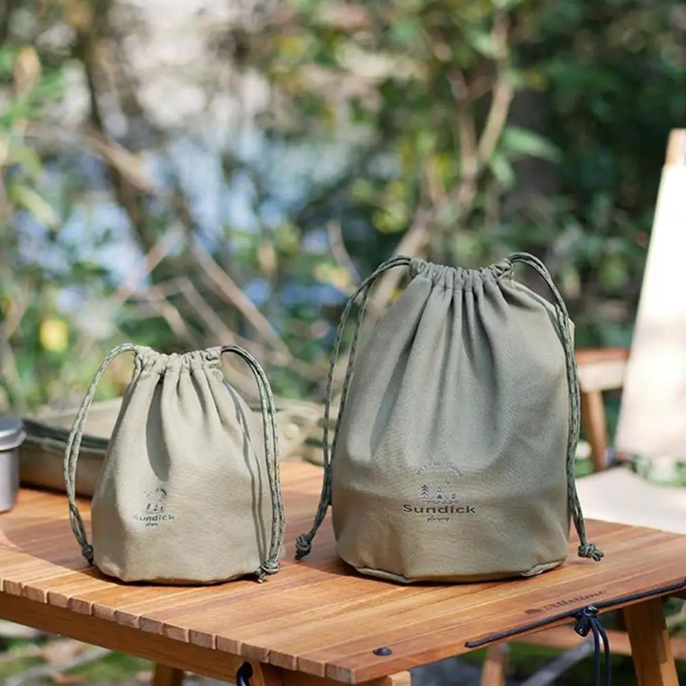 Canvas Storage Box Durable And Breathable Button Design Anti Splashing Canvas 3 Specifications Storage Bag Bag
