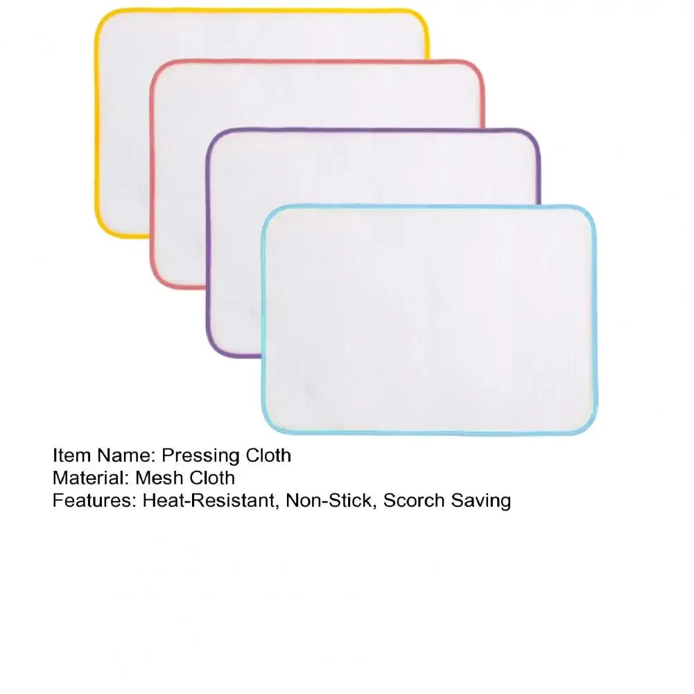 10Pcs 50/60/90cm Ironing Pressing Cloth Heat-Resistant Non-Stick Clothes Ironing Protector Scorch Saving Mesh Insulation Pad