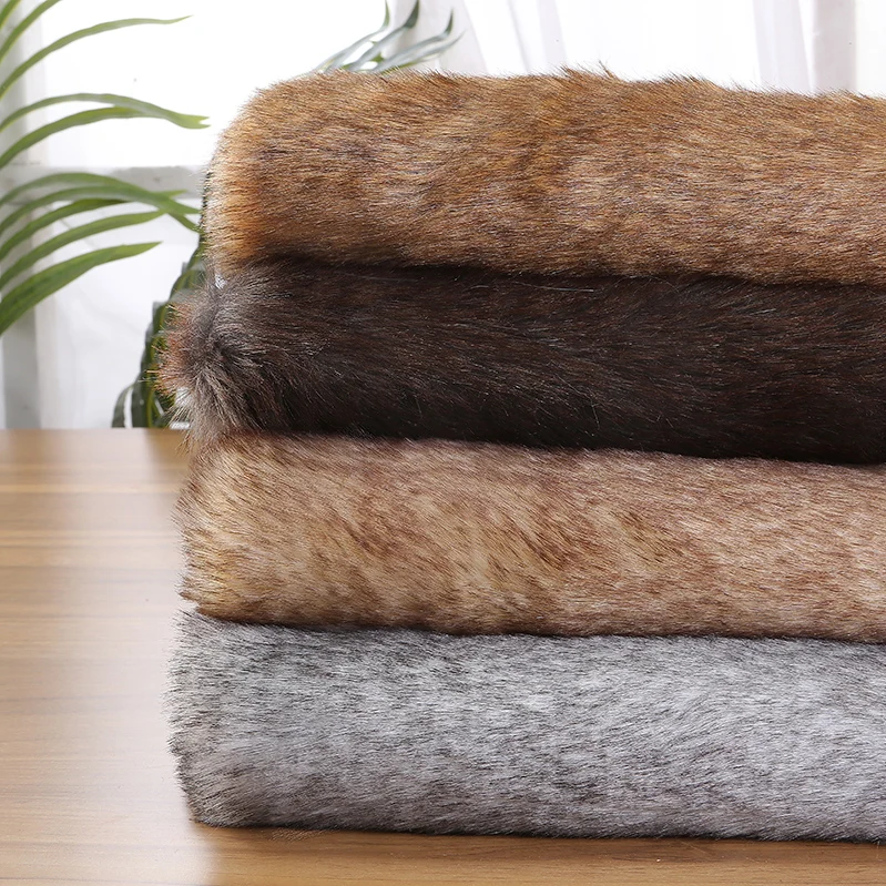 

Лисий плюшевый окрашенный наконечник, ткань с ушками животных, воротник из искусственного меха, ткань для одежды, фоновая ткань, ткань из искусственного меха для пэчворка