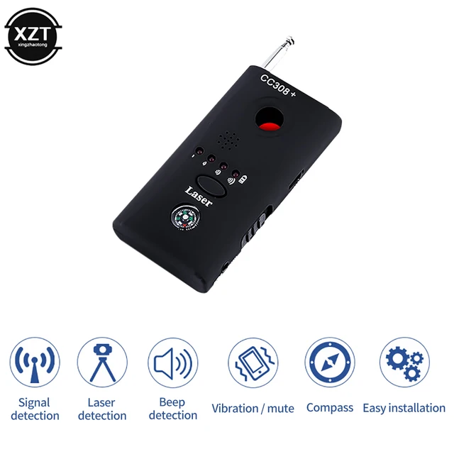 CC308 Metal Detector Neutral Anti-listening Candid Camera GPS Positioning Sensor Detector Full-range WiFi RF GSM Device Finder 1
