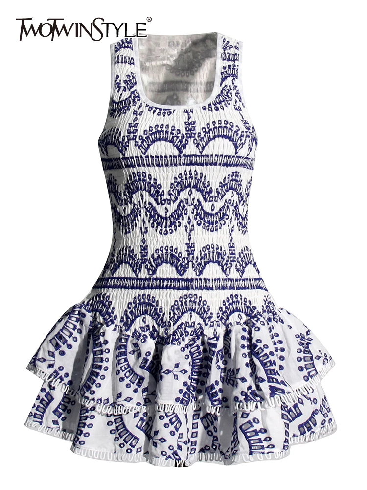Solid Slimming Elegant Dresses for Women Round Neck Long Sleeves Patchwork Bead Temperament Dress Female Clothing