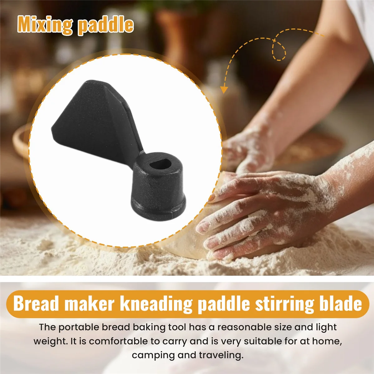 Bread Baking Machine Paddles Kneading Hooks, Stainless Steel Kneading Blade for Bread Baking Machines HOT