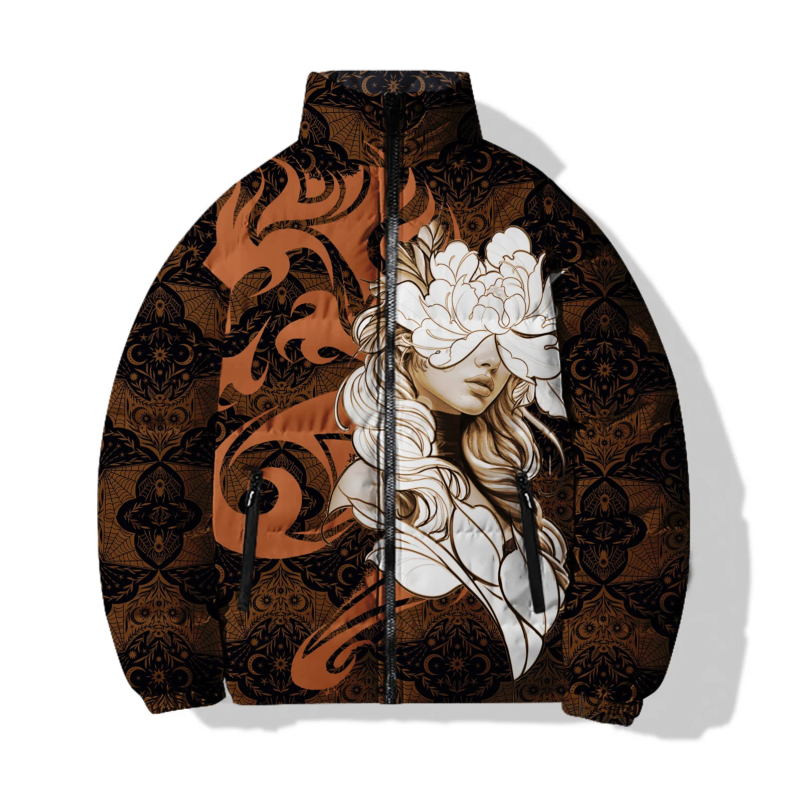 thumbnail image 1 of Chaquetas frías de diseño moderno para hombre, parkas cálidas, hermosos abrigos de invierno para hombre, abrigo de diosa de estilo japonés de bruja de alta calidad para hombre, 1 of 4