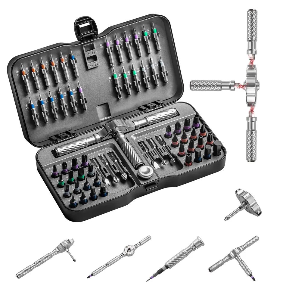 66in1 Multifunctional Ratchet Screwdriver Set