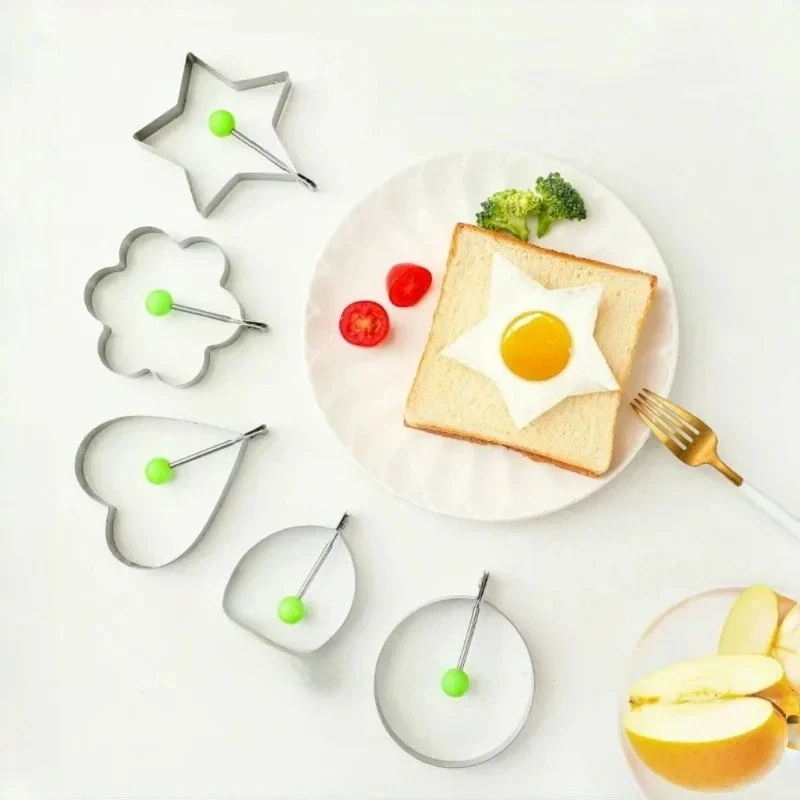 Stainless Steel Fried Egg Pancake Kitchen Accessories Gadget Rings Omelette Mold Mould Frying Egg Cooking Tools Kitchen Gadget