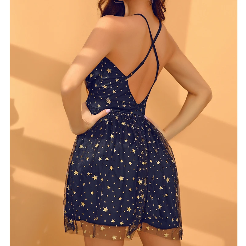 2023 Fashion Mini Dress Women Summer Slip Dress Woman Backless Sexy Short Dresses For Women Holiday Beach Dresses Little Tuxedo