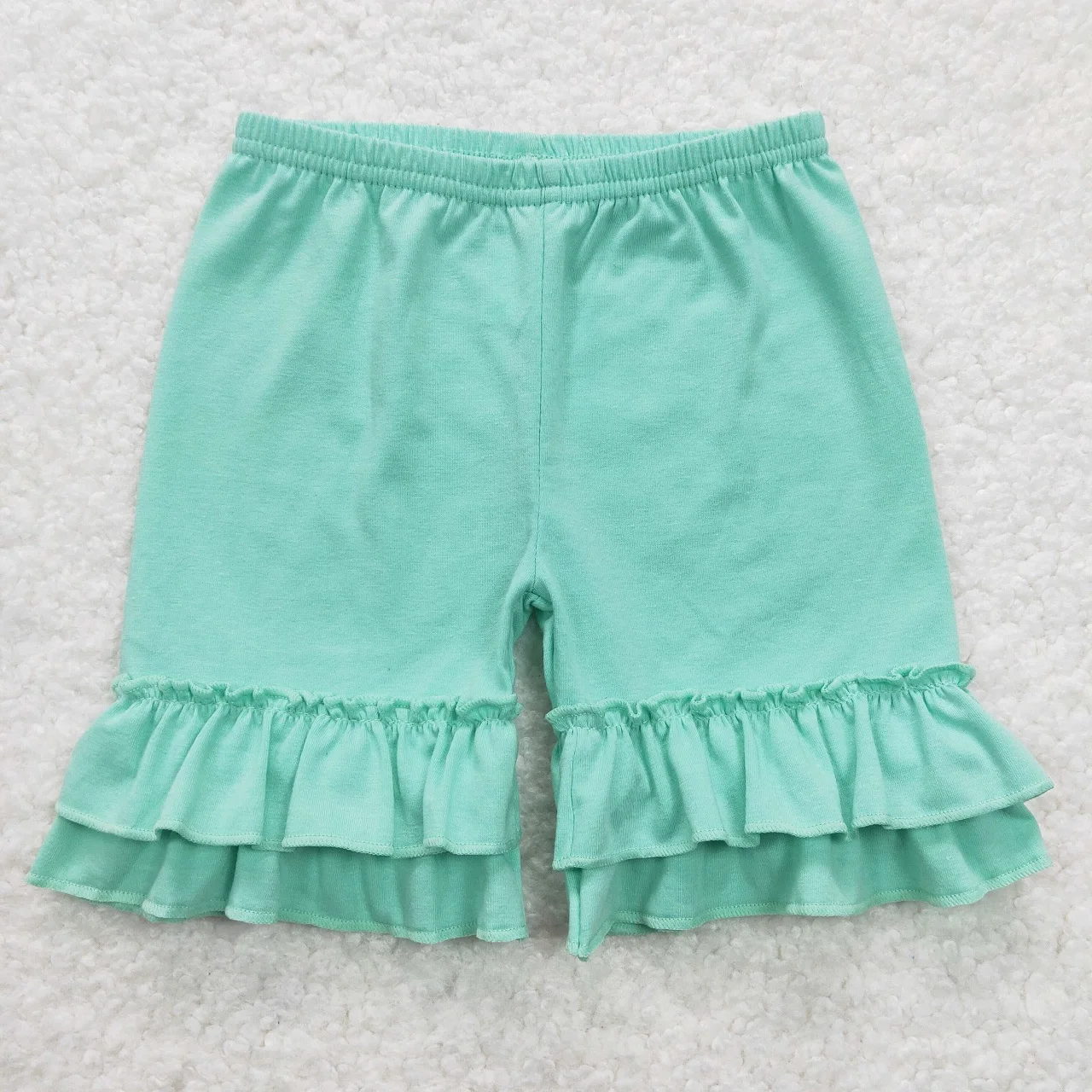 Wholesale Baby Girl Summer Cotton Clothing Ruffle Shorts Kids Boutique Children Toddler Clothes