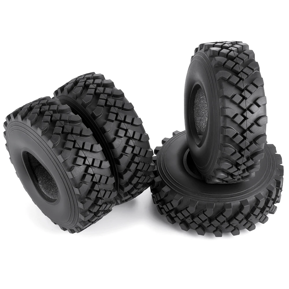 AXSPEED 4 Stück 2,2 Zoll Gummireifen Radreifen mit Schaumstoff für Axial SCX10 III Capra TRX-4 1/10 RC Car Monster Truck Upgrade-Teile – Detail 13