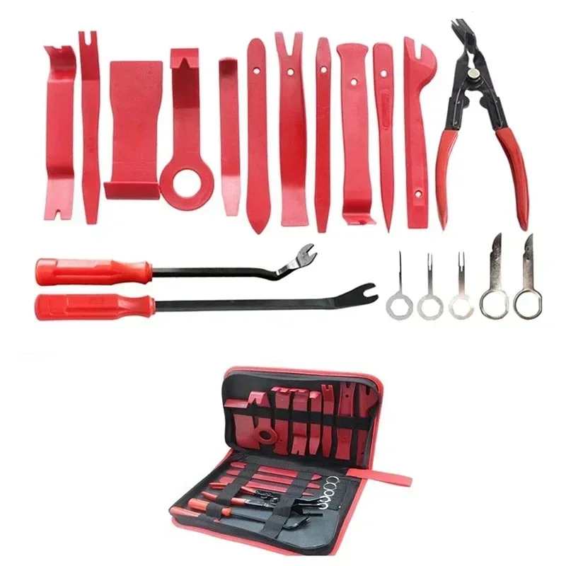 19 Pieces Set Car Audio Disassembly Tools Car Audio Modification Disassembly Tool Special Tool for Auto Parts