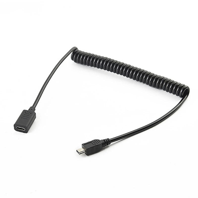 

Кабель-переходник с Usb C на Mini USB Тип C «мама» на Mini USB 5P «папа»