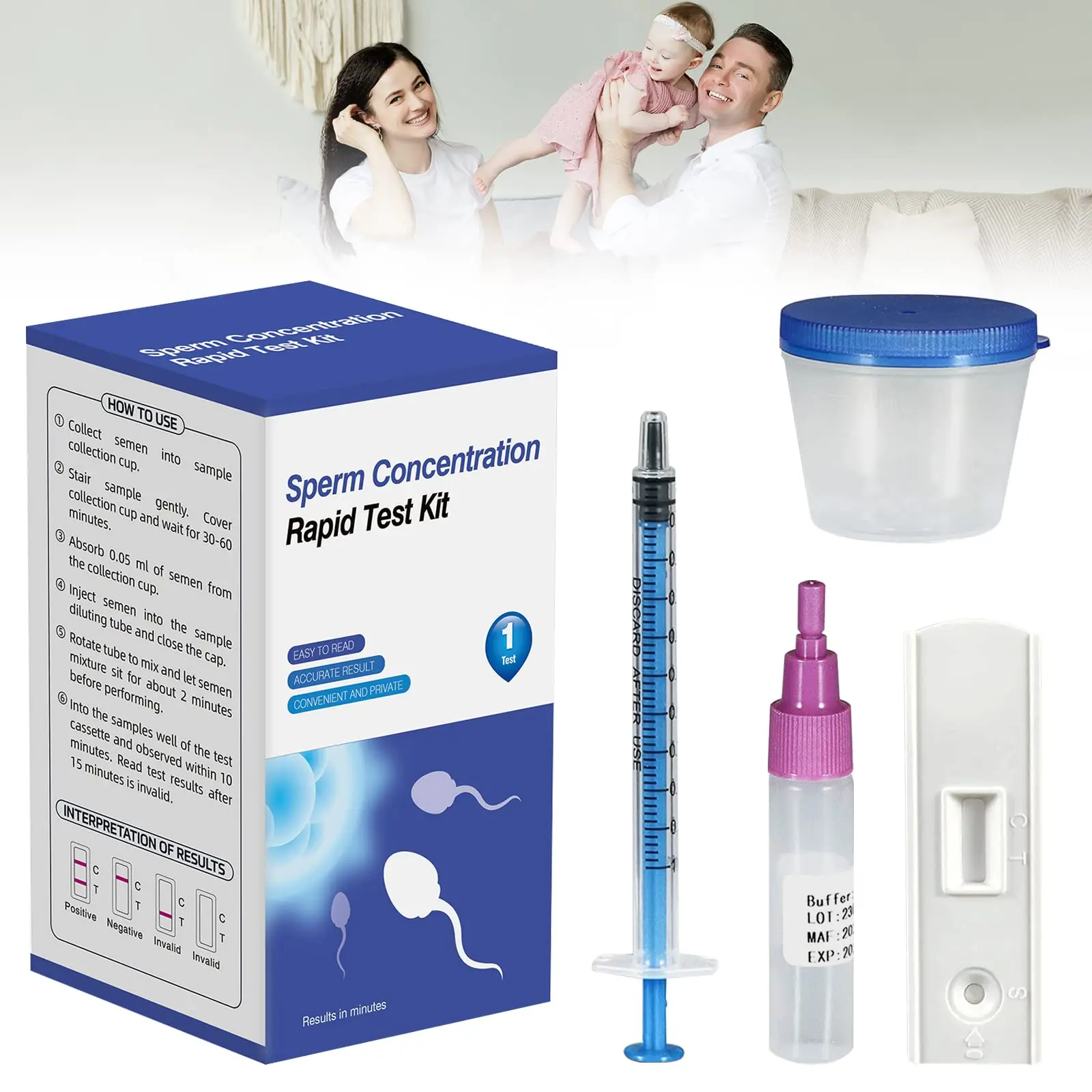 Fidget Toy Trak Plus Male Fertility Home Test Kit - Over 98% Accurate ...