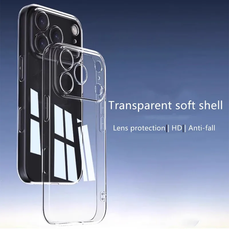 Ultra-Clear Non-Yellowing Silicone Phone Case - Soft Transparent Back Cover