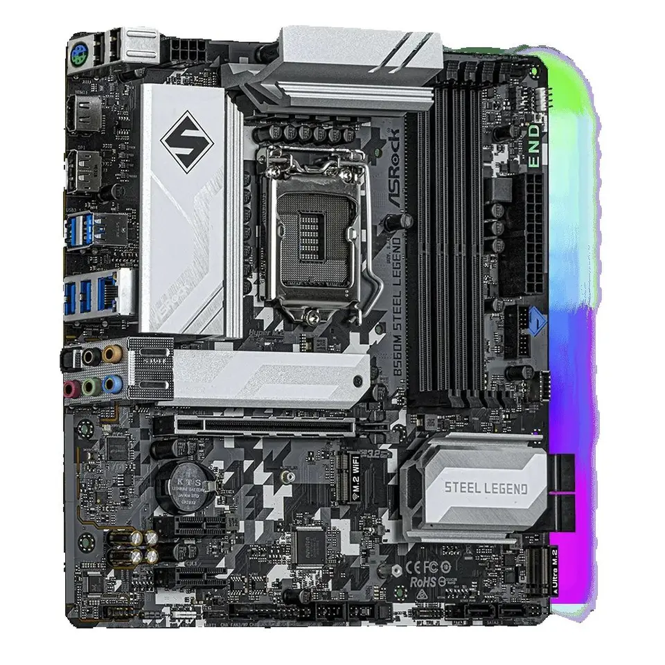 ASRock B560M STEEL LEGEND Motherboard LGA1200 Support i9-10900K i7