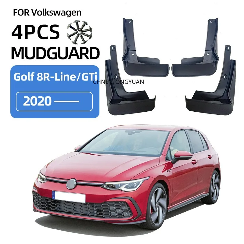 폭스바겐 골프 8 MK8 R-라인 GTI GTD GTE 2020 2021 2022 2023 2024 펜더 머드플랩 스플래시 가드 머드가드 머드 플랩