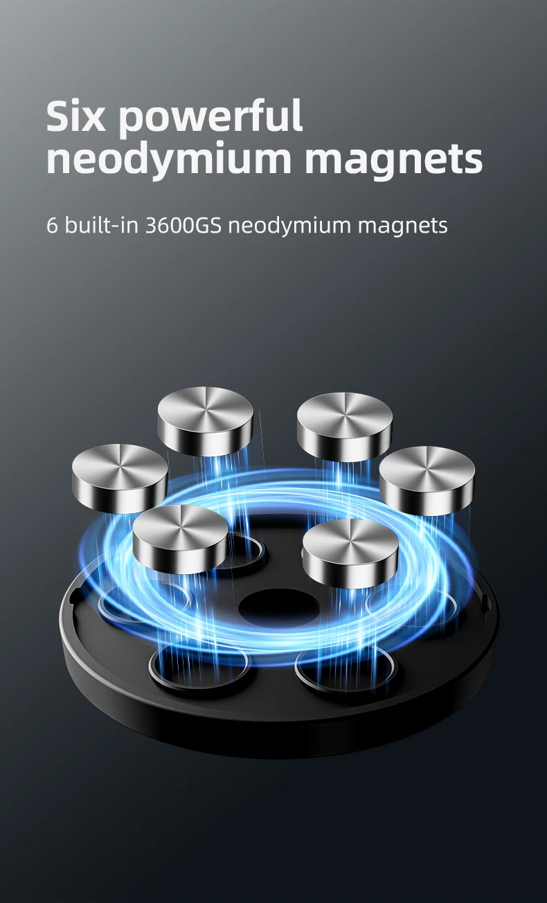 Aluminum Alloy Magnetic Action Camera Holder 360° Adjustable 1/4 Adapter For In
