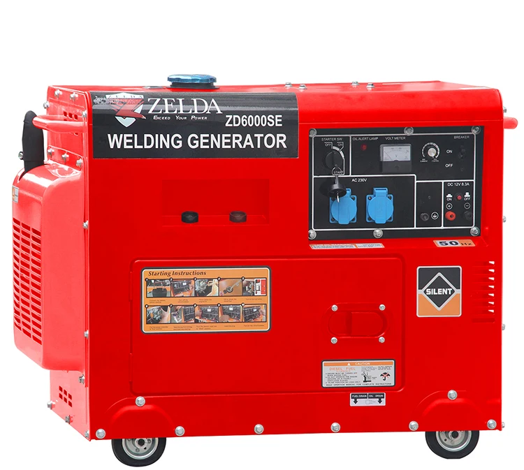 

Electric Start 5KW Silent Generator Welding Machine