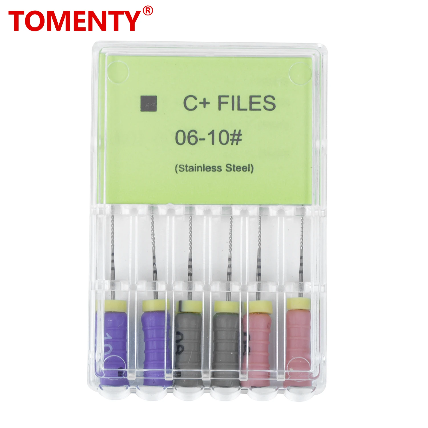 Tomenty Dental C File Endodontic Endo Root Canal Unclogging Files #6 #8 #10 25mm Hand Use Stainless Steel Dentists Dentistry