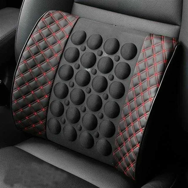 Back Pillow Car Seat Back Support Electric Massage Lumbar for Car Office  Seat Support Health Care Lumbar Pad Auto - AliExpress