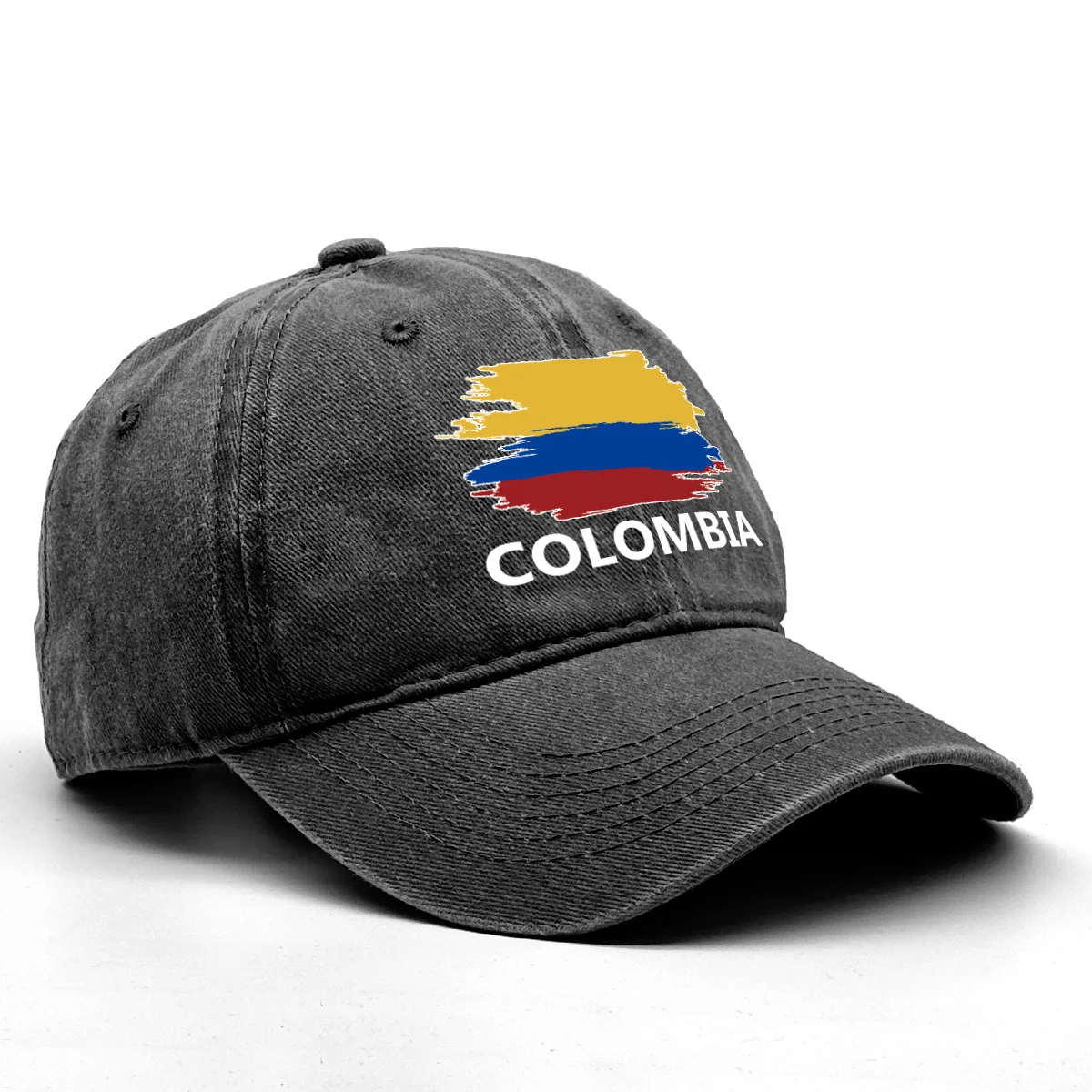 Colombia Flag Baseball Cap Women Outdoor Casual Solid Color Baseball Cap Men Cotton Adjustable Strap Bucket Hat Men 2