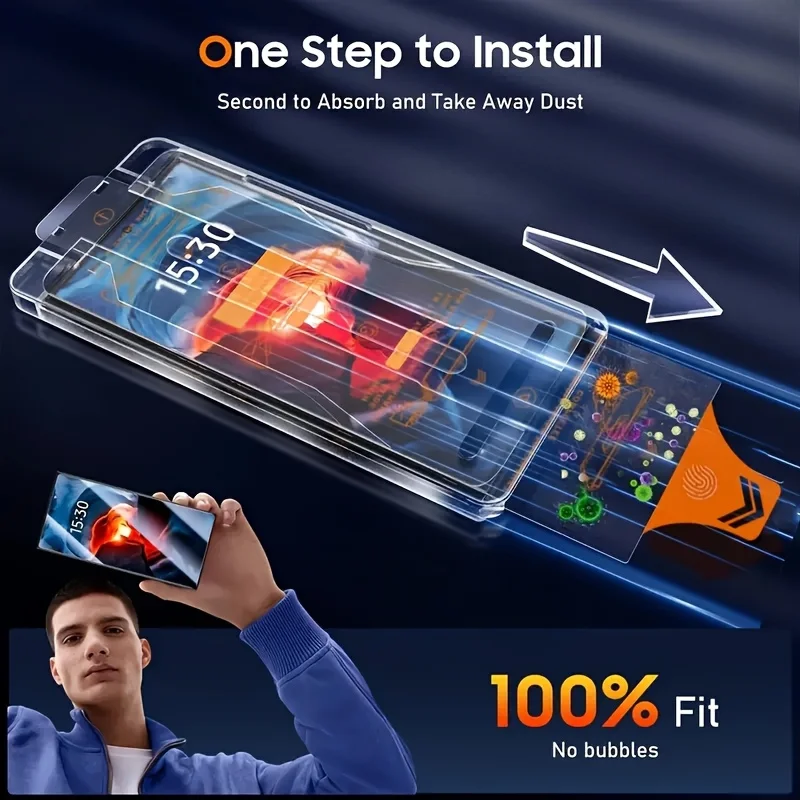 Oleophobic Coating Tempered Glass Screen Protector - Dust Free