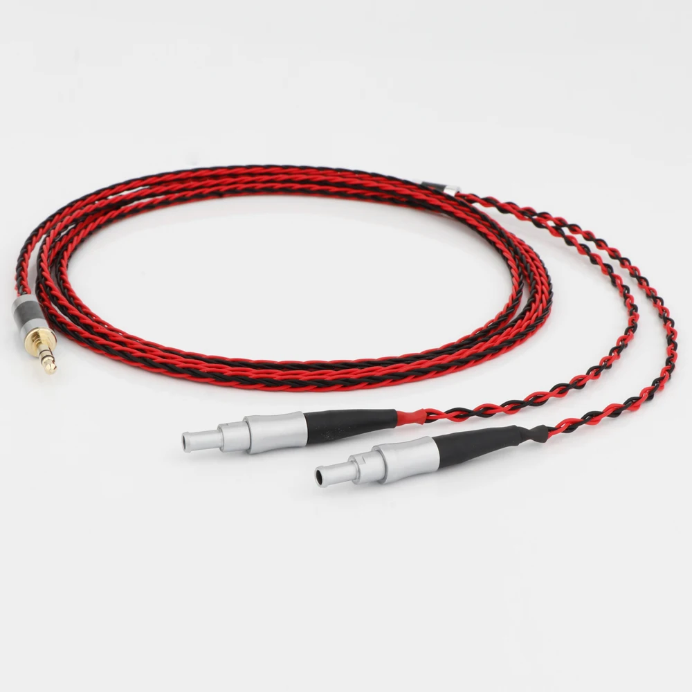 Cavo Per Cuffie Placcato Argento 7N Occ Per Sennheiser Hd800 Hd800S Hd820S Hd820 Puzzle Acustica Dharma D1000