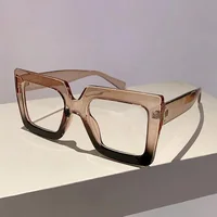 2 Pcs Large Square Reading Glasses Classic Fashion Anti-Blue Light Reading Eyeglasses Foldable Comfortable Presbyopia Eyewear 4