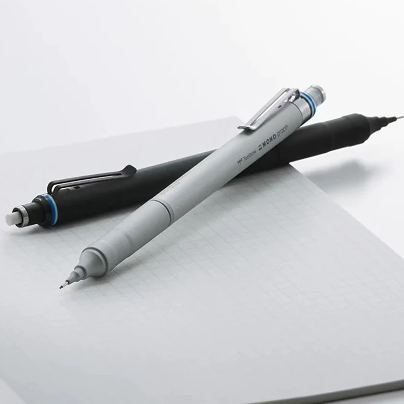 TOMBOW MONO graph fine Metal Mechanical Pencil,0.3/0.5mm Low center of gravity lapiseira for drawing and sketching Japanese Pens