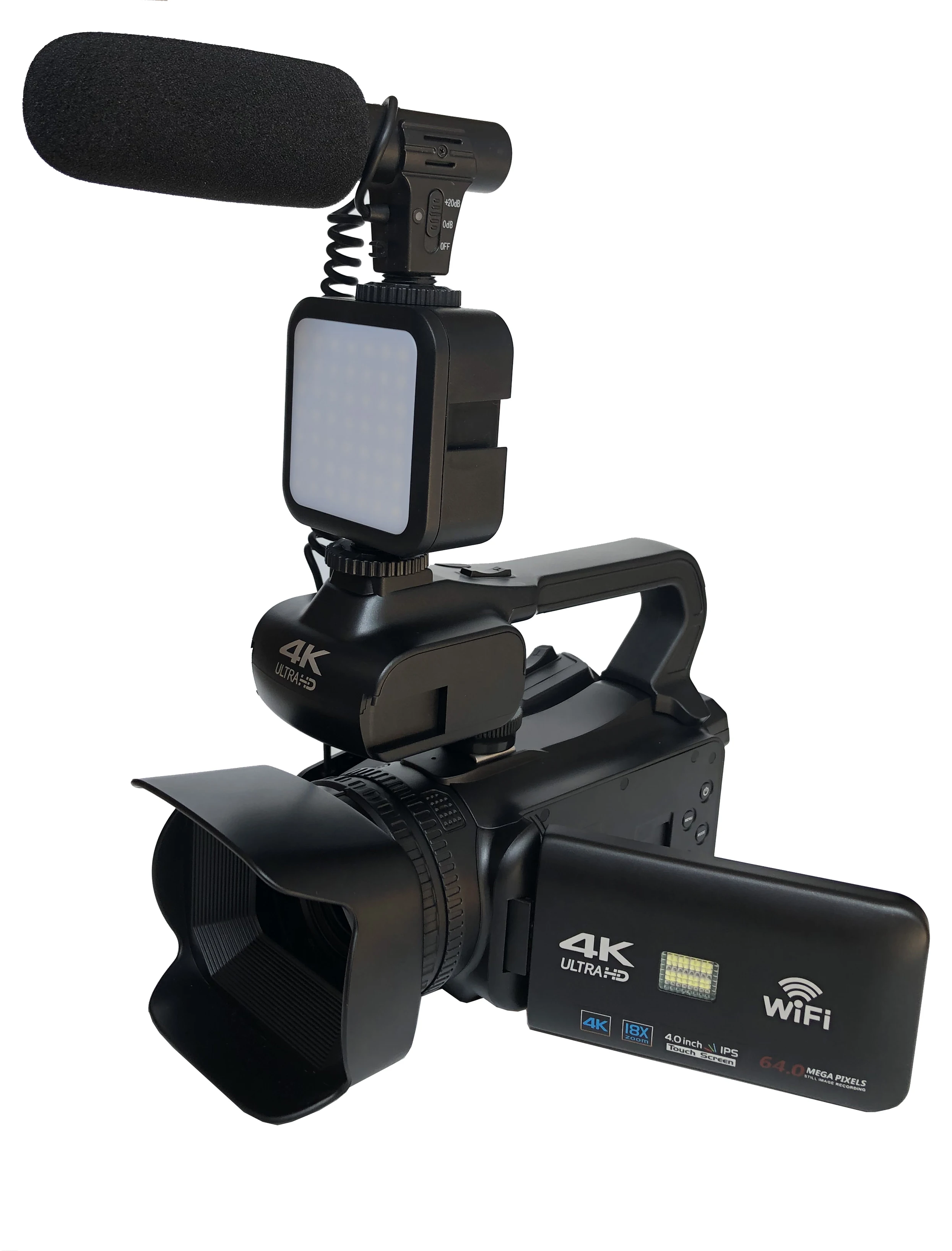 Caméra vidéo professionnelle grand angle, caméscope 4K pour diffusion en  direct, webcam , vision nocturne, enregistreur de photographie, kit  Vlog, 56MP - AliExpress