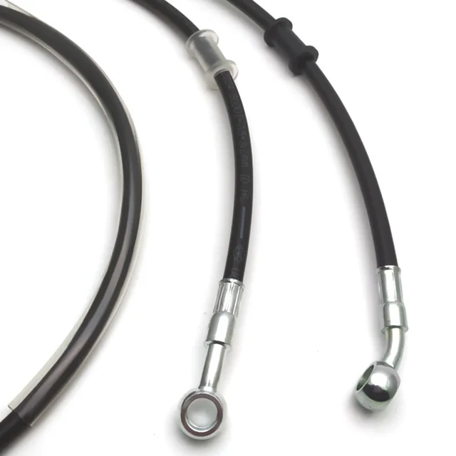 Stainless Steel Brake Lines Pair - 10MM Banjo 18" Long With Hardware - Speedmaster