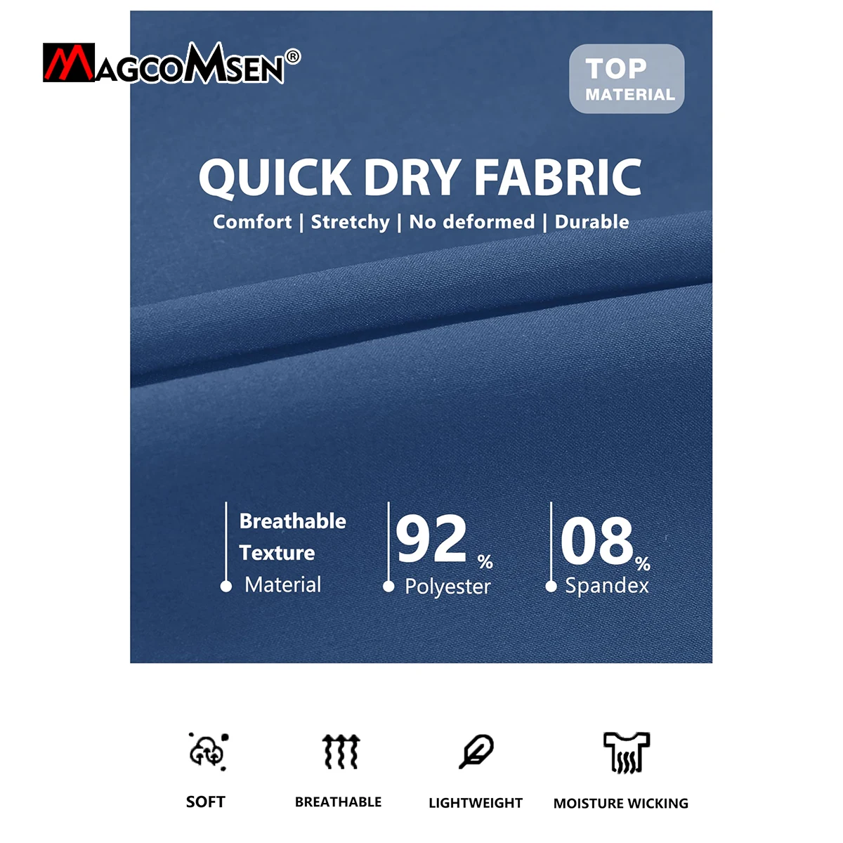 MAGCOMSEN 남성용 운동 반바지 체육관 스포츠 캐주얼 의류 솔리드 컬러 피트니스 러닝 빠른 드라이 통기성 훈련 짧은 바지