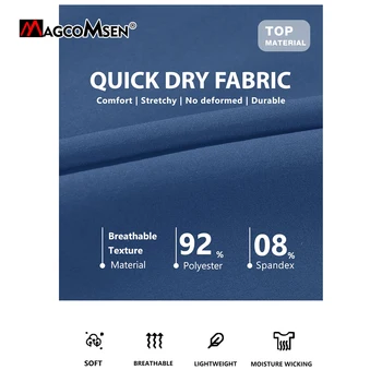 MAGCOMSEN Men's Workout Shorts Gym Sports Casual Clothing Solid Color Fitness Running Quick Dry Breathable Training Short Pants 6
