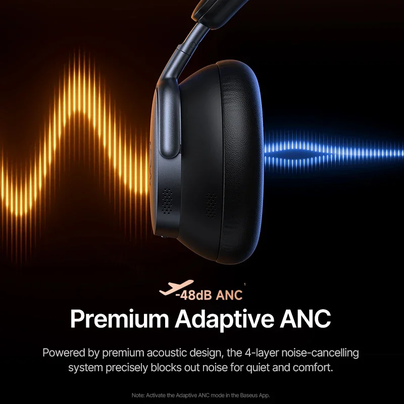 Baseus Inspire XH1 Bose製サウンド搭載 ANC ワイヤレスヘッドホン