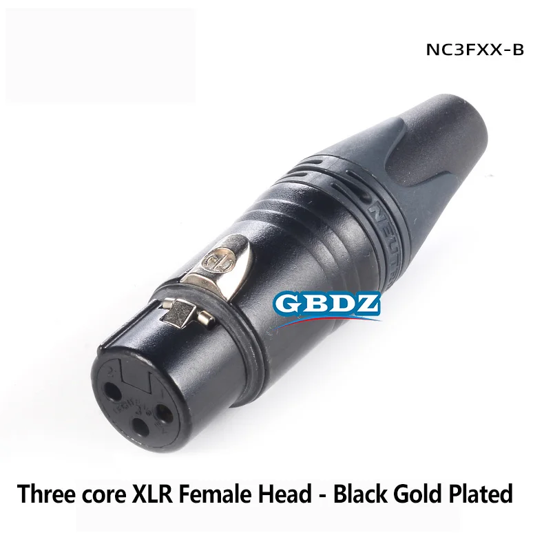 3-poliger XLR-Stecker, männlich, weiblich, vergoldet/versilbert, 3-poliger Kabelstecker, Mikrofon, Balance, Audio, NC3MXX NC3MXX-B NC3FXX NC3FXX-B – Detail 10