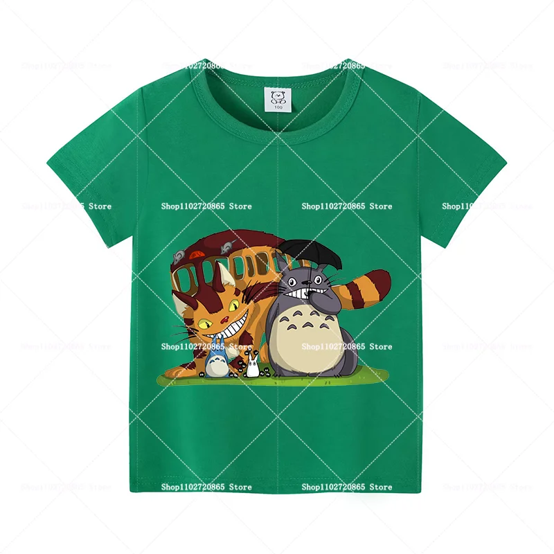 My Neighbor Totoro Cartoon Anime Graphic T-Shirt – Classic Movie Fashion Casual Summer Top