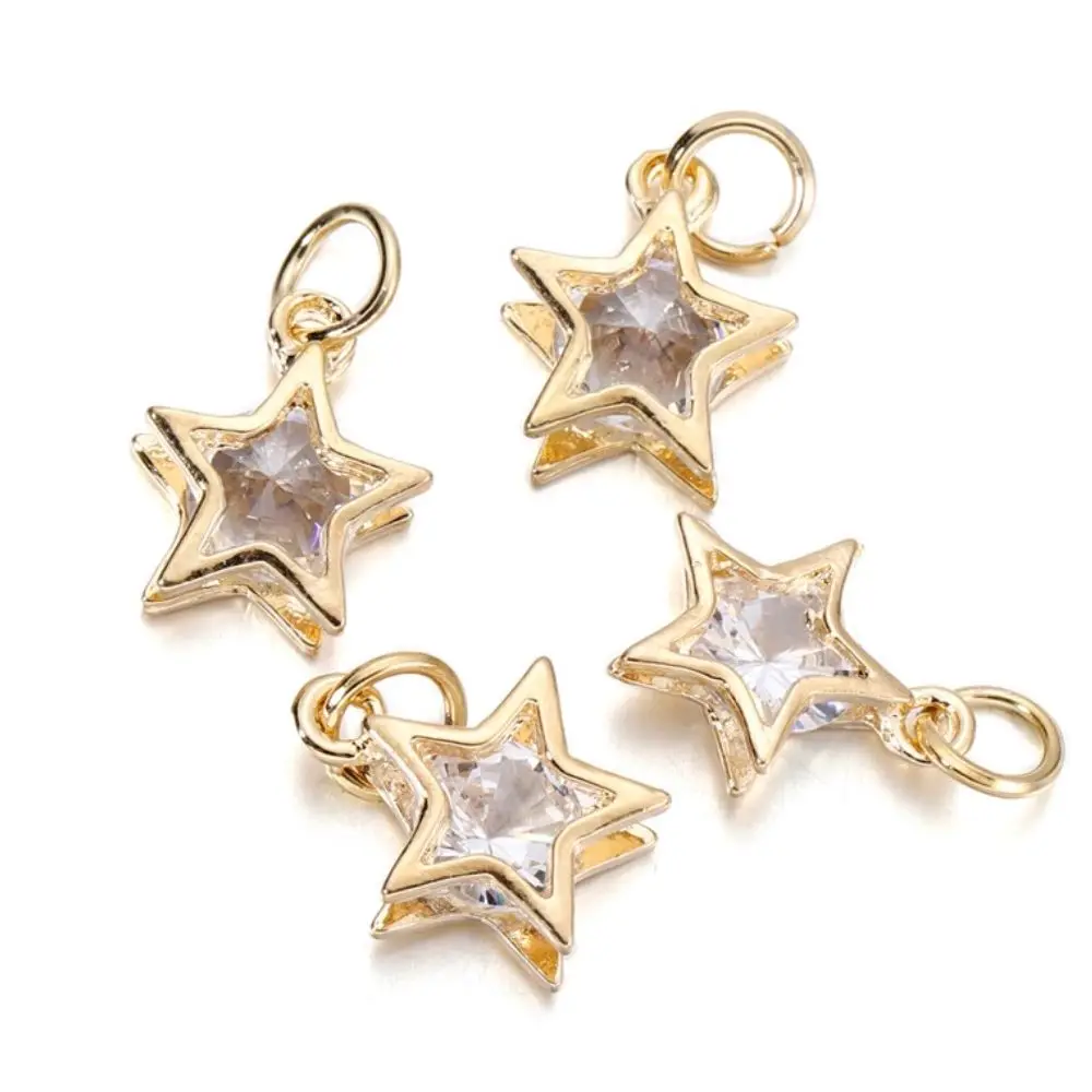 10Pcs/Lot Star Heart Round Charms Versatile Metal Alloy Handmake DIY Necklace Bracelet Geometry Pendant Jewelry Accessories